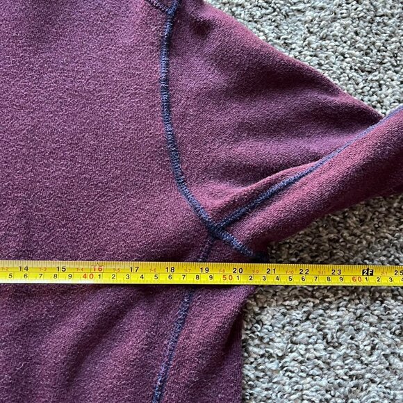 Tommy Bahama Quarter Zip Pullover Mens Medium Burgundy Navy Normcore Coastal Dad - Picture 5 of 8